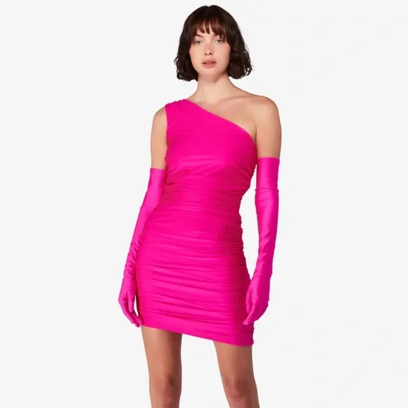 Miscreants | Dresses | Miscreants Sjp Pink Lycra Dress | Poshmark
